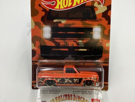 2017 Hot Wheels Walmart Camo Series #4 83 Chevy Silverado Orange 158B Online