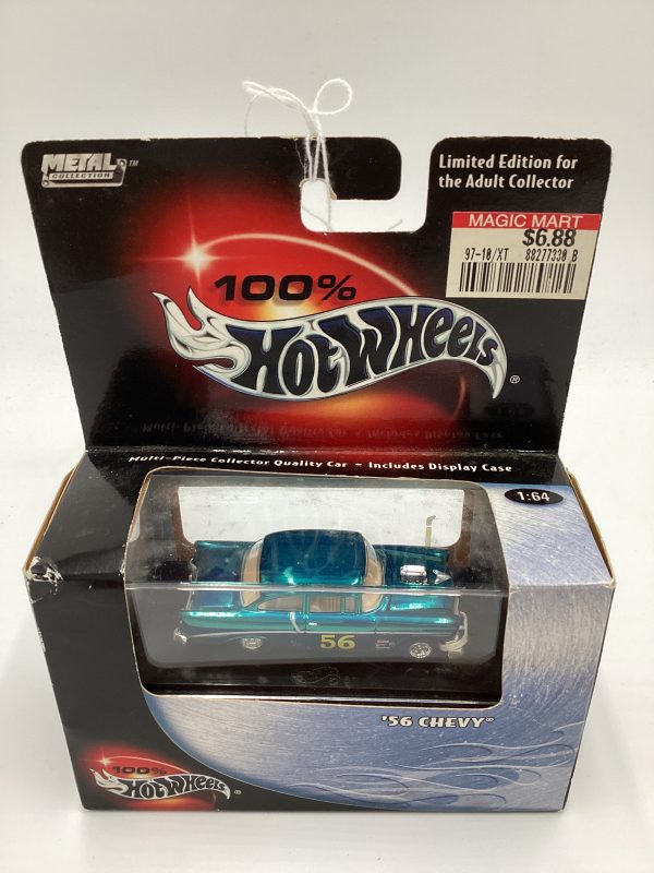 Hot Wheels Black Box 100% 56 Chevy Blue Supply