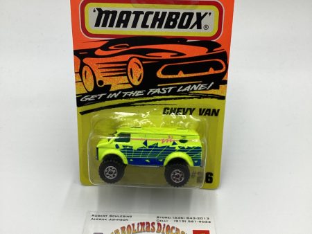 Matchbox Get In The Fast Lane #26 Chevy Van Neon Yellow 209E For Sale