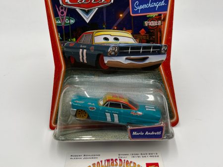 Disney Pixar Cars Supercharged Mario Andretti Blue 141C Sale