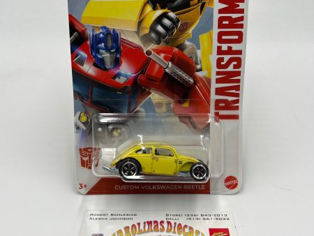 2024 Hot Wheels Transformers #1 Custom Volkswagen Beetle Yellow 159H For Sale