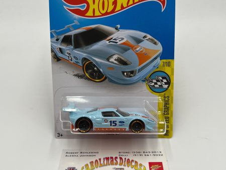 2016 Hot Wheels Speed Graphics #182 Ford GT Gulf Blue Card Not Perfect 22C Discount