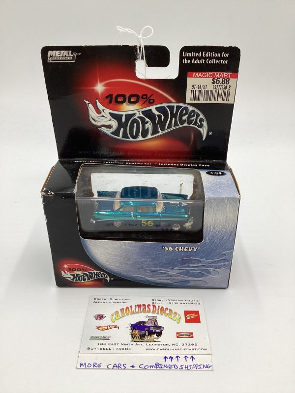 Hot Wheels Black Box 100% 56 Chevy Blue Supply