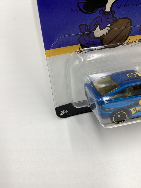 Hot Wheels Silver Series Peanuts 75 Years #2 1985 Honda CR-X Blue Lucy Charlie Brown 161A Online