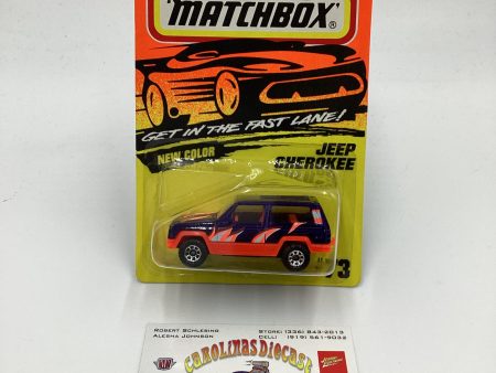 Matchbox Get In The Fast Lane #73 Jeep Cherokee Purple 209E Hot on Sale