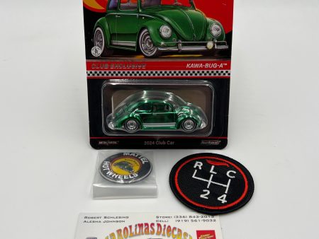 2024 Hot Wheels RLC Club Exclusive Kawa-Bug-A Green In Protector W Patch & Button Hot on Sale