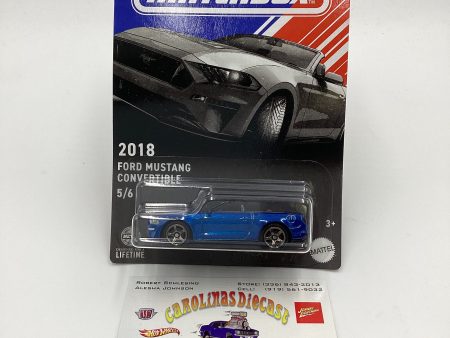 2024 Matchbox American Convertibles #5 2018 Ford Mustang Convertible Blue 162G Online Sale