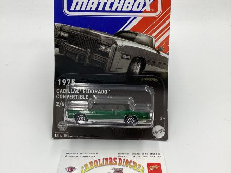 2024 Matchbox American Convertibles #2 1975 Cadillac Eldorado Convertible Green 162D Online Sale