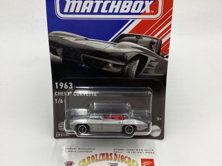 2024 Matchbox American Convertibles #1 1963 Chevy Corvette Silver 162C Online Hot Sale