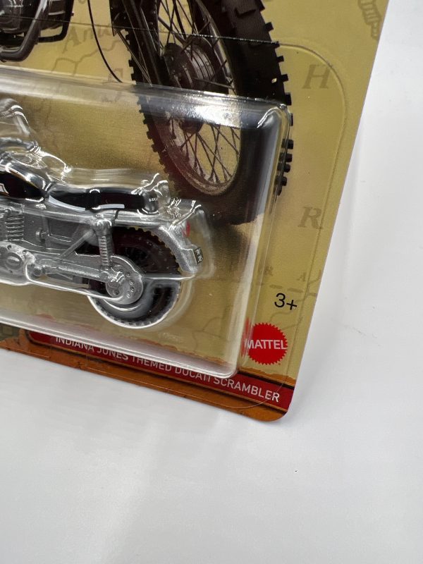 2024 Matchbox #6 Indiana Jones Themed Ducati Scrambler Silver 211H Supply