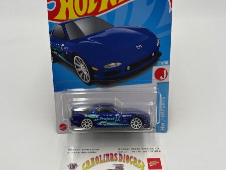 2024 Hot Wheels Q Case #170 95 Mazda RX-7 Blue 85D Fashion