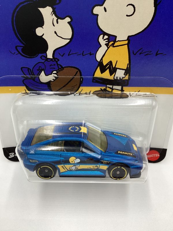 Hot Wheels Silver Series Peanuts 75 Years #2 1985 Honda CR-X Blue Lucy Charlie Brown 161A Online