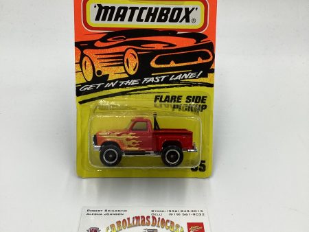 Matchbox Get In The Fast Lane #55 Flare Side Pickup Red 206B For Discount