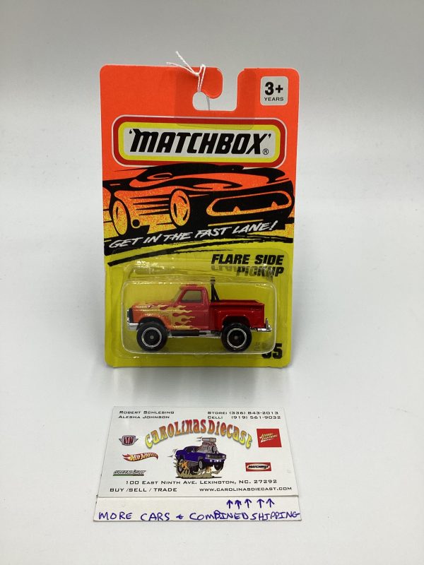 Matchbox Get In The Fast Lane #55 Flare Side Pickup Red 206B For Discount