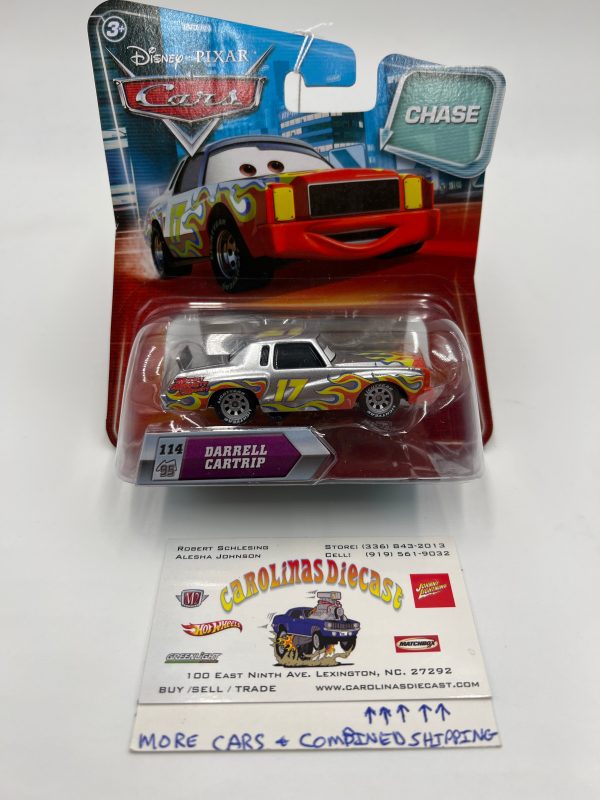 Disney Pixar Cars #114 Chase Darrell Cartrip Silver 142A Fashion