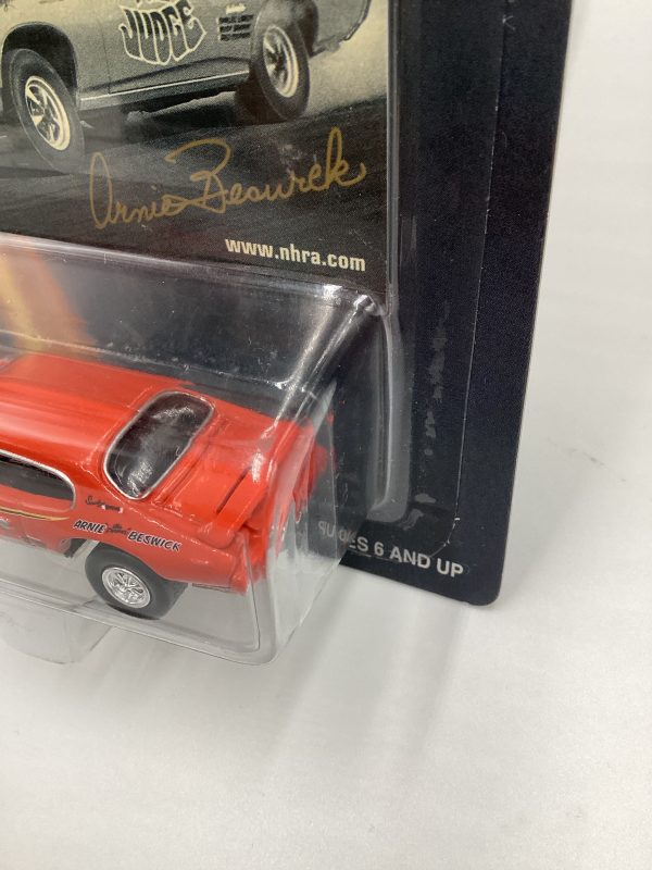 Johnny Lightning Racing Machines Arnie Beswick 1969 Super Stock Orange 222H Online Sale