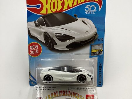 2018 Hot Wheels #318 McLaren 720S White 102i on Sale