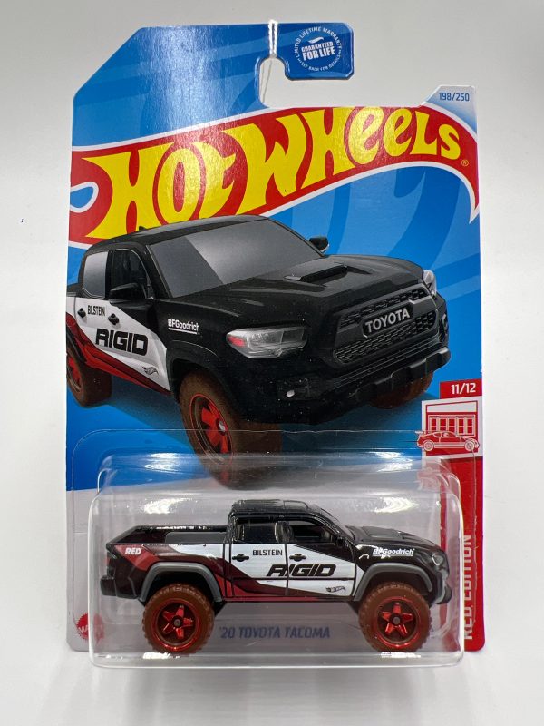 2024 Hot Wheels Target Exclusive Red Edition #198 20 Toyota Tacoma Black 148E on Sale