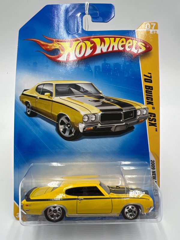 2009 Hot Wheels New Models #7 70 Buick GSX Yellow 46H on Sale