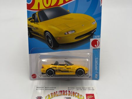 2024 Hot Wheels Q Case #120 91 Mazda MX-5 Miata Yellow 85F Hot on Sale