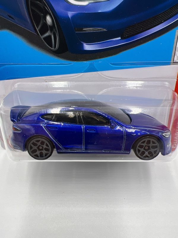 2024 Hot Wheels Q Case #238 Tesla Model S Plaid Blue 48C Online