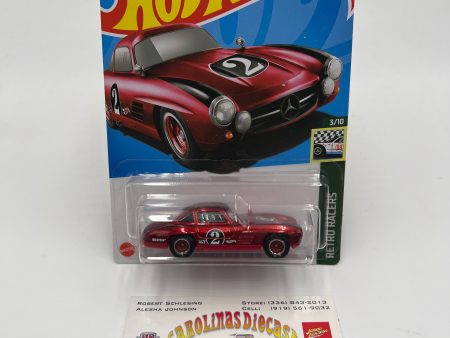 2023 Hot Wheels Super Treasure Hunt #27 Mercedes-Benz 300 SL Red W Protector Cheap