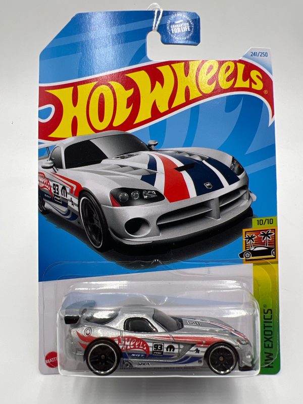 2024 Hot Wheels Q Case #241 Dodge Viper SRT10 ACR Silver For Discount