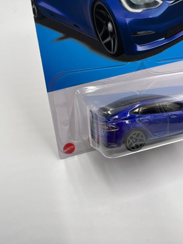 2024 Hot Wheels Q Case #238 Tesla Model S Plaid Blue 48C Online