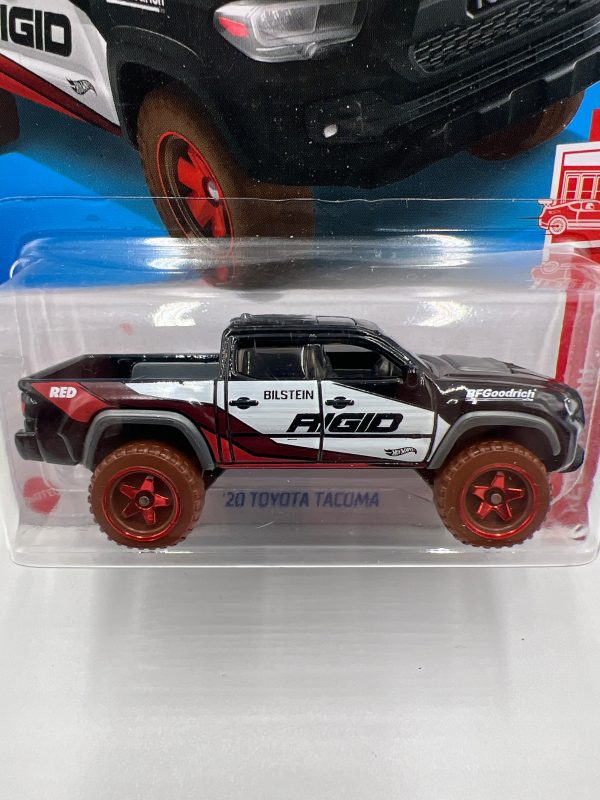 2024 Hot Wheels Target Exclusive Red Edition #198 20 Toyota Tacoma Black 148E on Sale