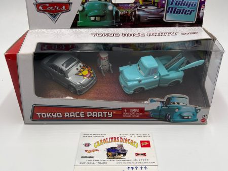 Disney Pixar The World of Cars Walmart Exclusive 3 Pack Tokyo Race Party VHTF For Cheap