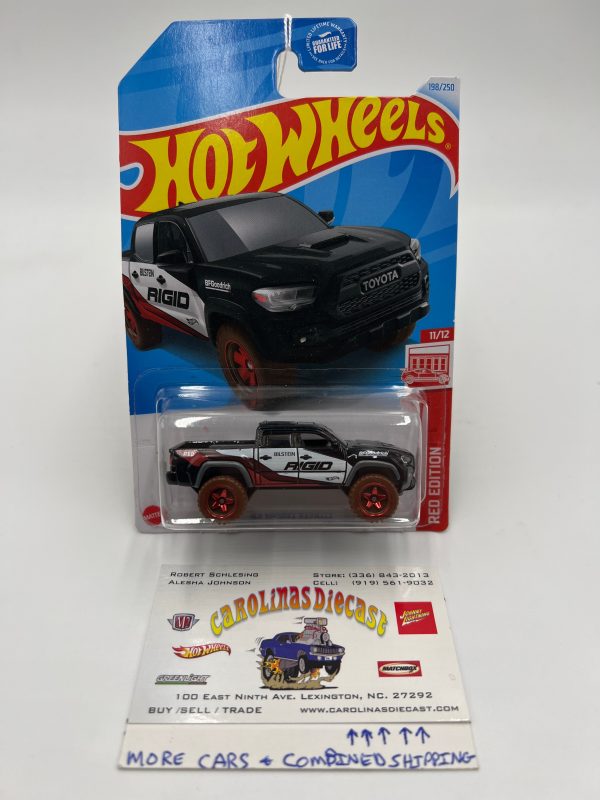 2024 Hot Wheels Target Exclusive Red Edition #198 20 Toyota Tacoma Black 148E on Sale