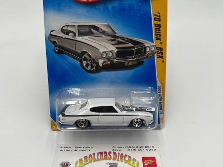 2009 Hot Wheels New Models #7 70 Buick GSX White 45G Online Sale