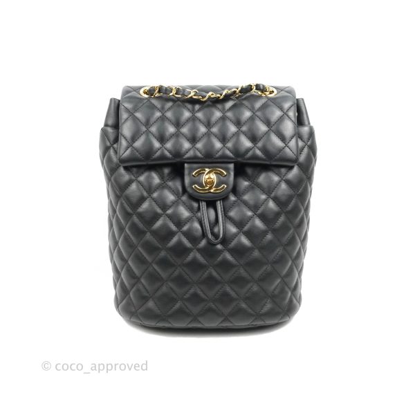 Chanel Quilted Small Urban Spirit Backpack Calfskin Black Gold Hardware Fashion