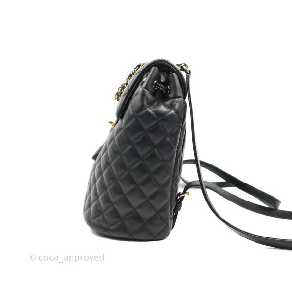 Chanel Quilted Small Urban Spirit Backpack Calfskin Black Gold Hardware Fashion