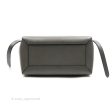 Celine Micro Belt Bag Grey Grained Calfskin Gold Hardware For Cheap