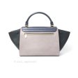 Celine Sleek Calfskin Small Tri-Color Trapeze Dark Blue Discount