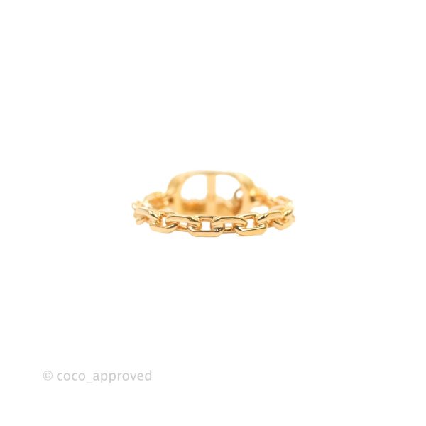 Dior Petit CD Ring Pink Crystals Rose Gold-Finish Metal Online