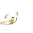 Chanel Crystal CC Earrings Ear Clip Gold Tone 22C Online