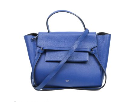 Celine Mini Belt Bag Blue Grained Calfskin Gold Hardware Cheap