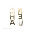 Chanel Letter Cha-Nel Logo Drop Earrings Gold Tone 19S Sale