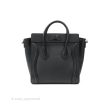 Celine Nano Luggage in Black Calfskin Antique Gold Hardware Sale