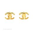 Chanel Vintage CC Clip On Earrings Gold Tone For Discount