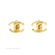 Chanel Vintage CC Clip On Earrings Gold Tone For Discount