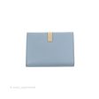 Celine Strap Medium Wallet Grained Leather Blue Taupe Discount