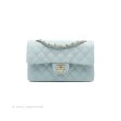 Chanel Small Classic Quilted Flap Light Blue Caviar Gold Hardware Supply