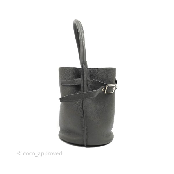 Celine Big Bag Nano Bucket Grey Grained Calfskin For Discount