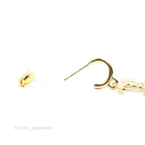 Chanel CC Hoop Earrings Gold Tone 22C For Discount