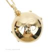 Chanel CC Locket Necklace Gold Tone 21S Online Hot Sale