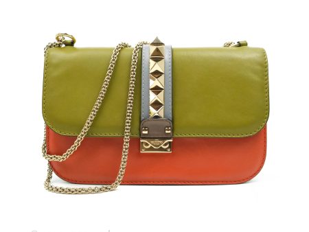 Valentino Rockstud Medium Glam Lock Flap Bag Online Sale