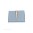 Celine Strap Medium Wallet Grained Leather Blue Taupe Discount